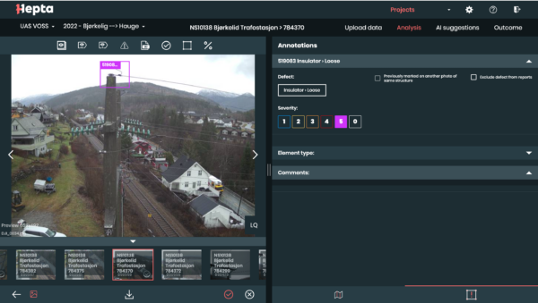 Smart grid inspection in Norway. Grid maintenance